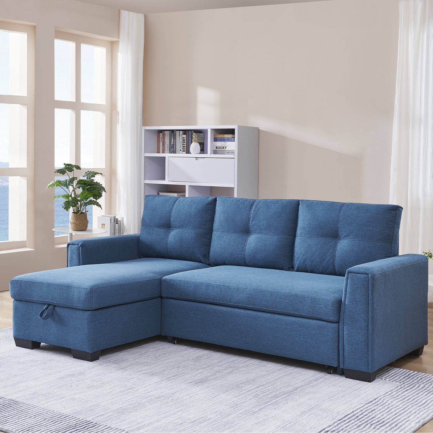 Mammoth 92" Sleeper Sectional Sofa Bed