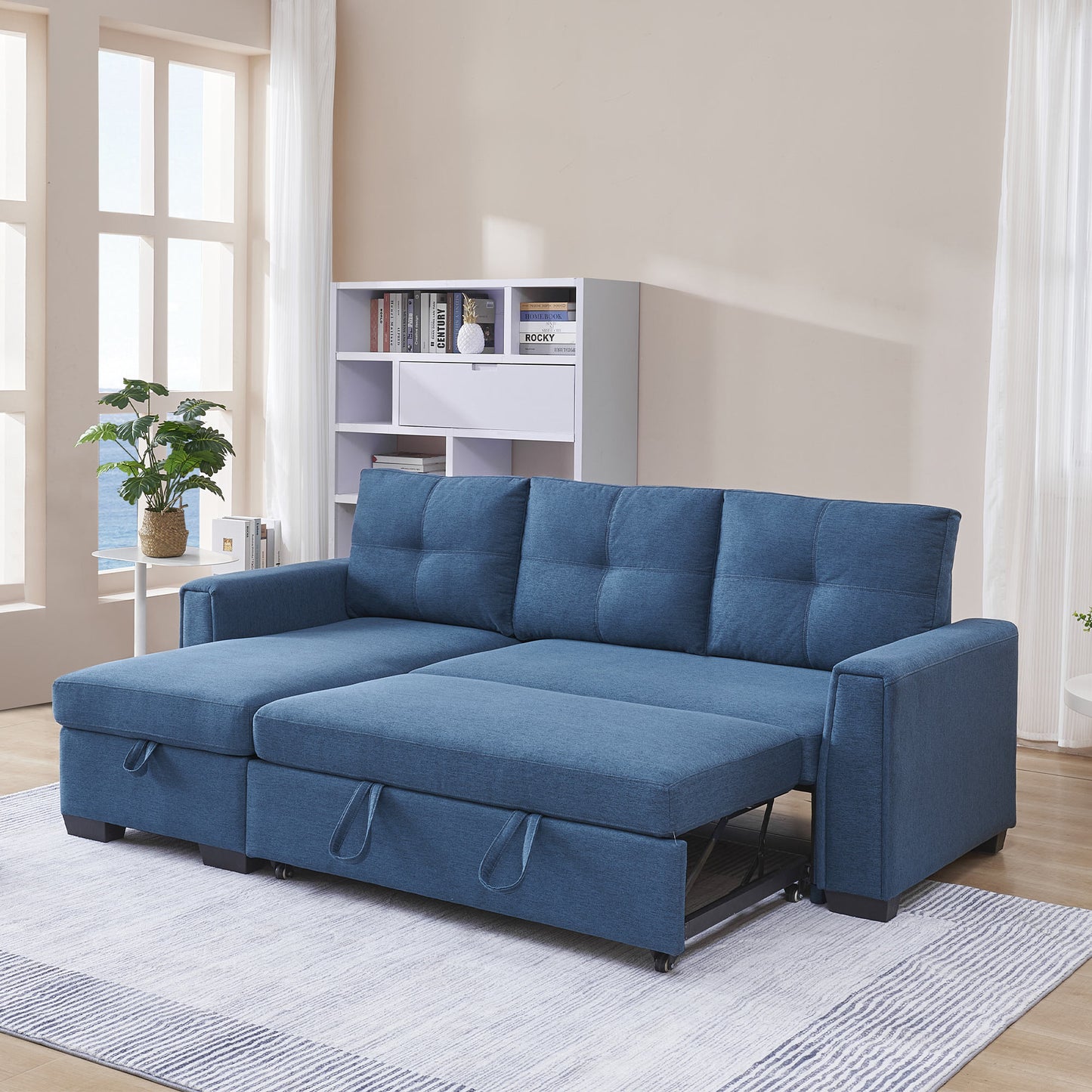 Mammoth 92" Sleeper Sectional Sofa Bed