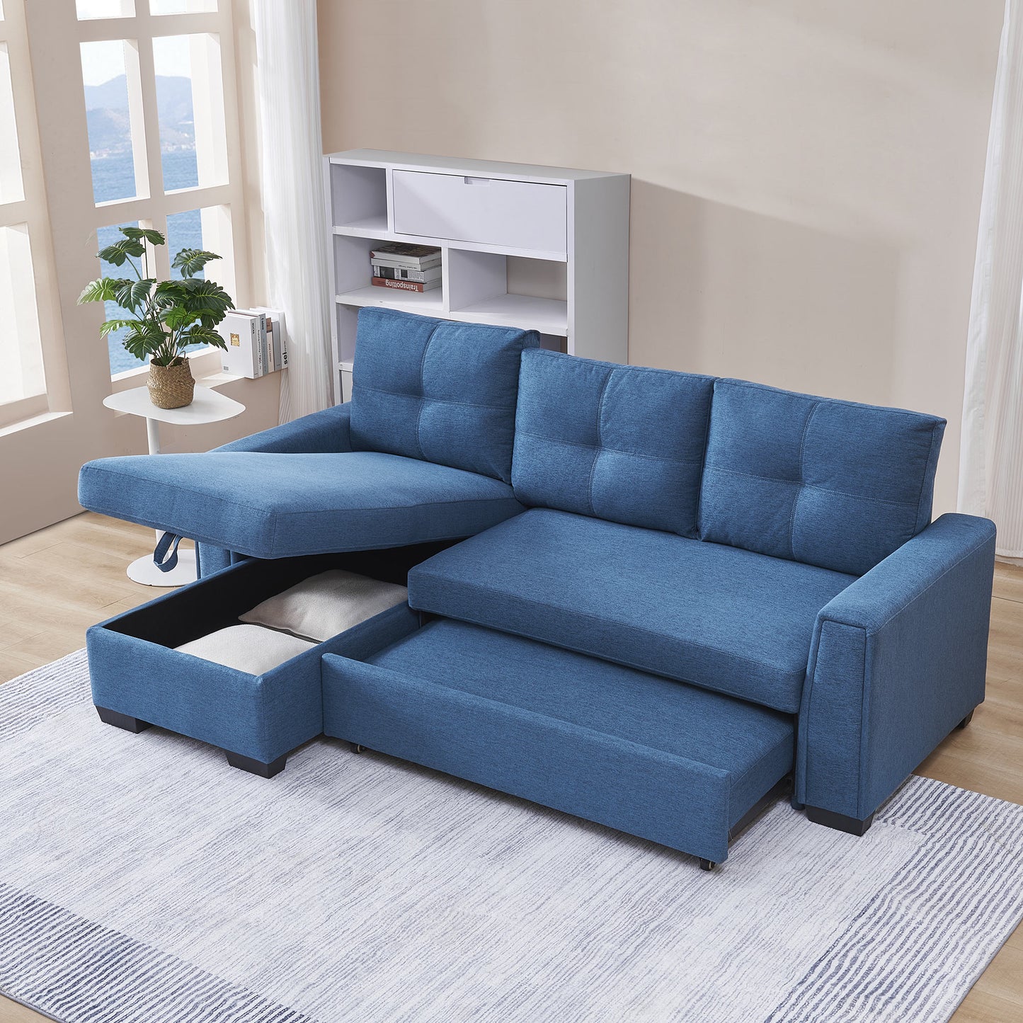 Mammoth 92" Sleeper Sectional Sofa Bed