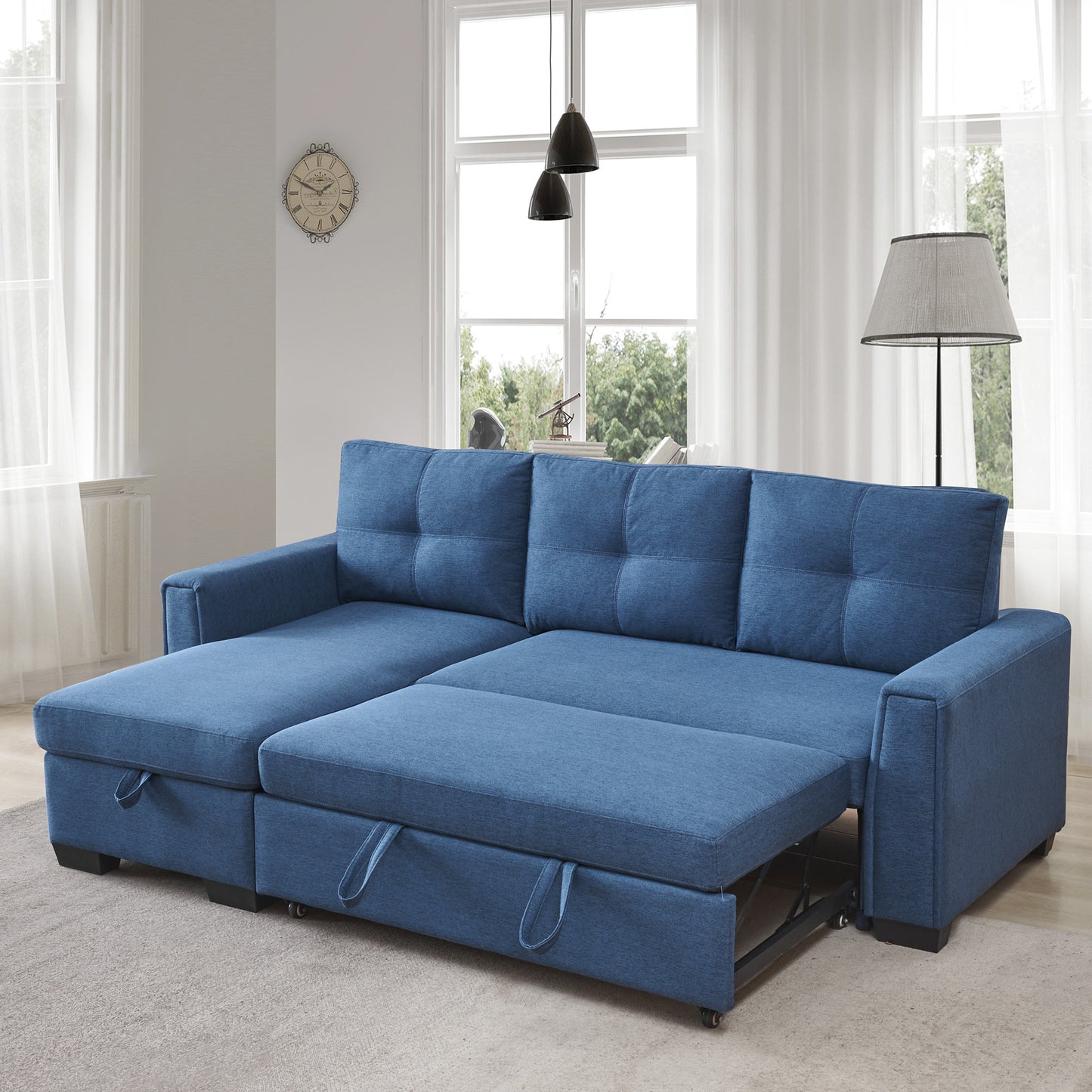 Mammoth 92" Sleeper Sectional Sofa Bed