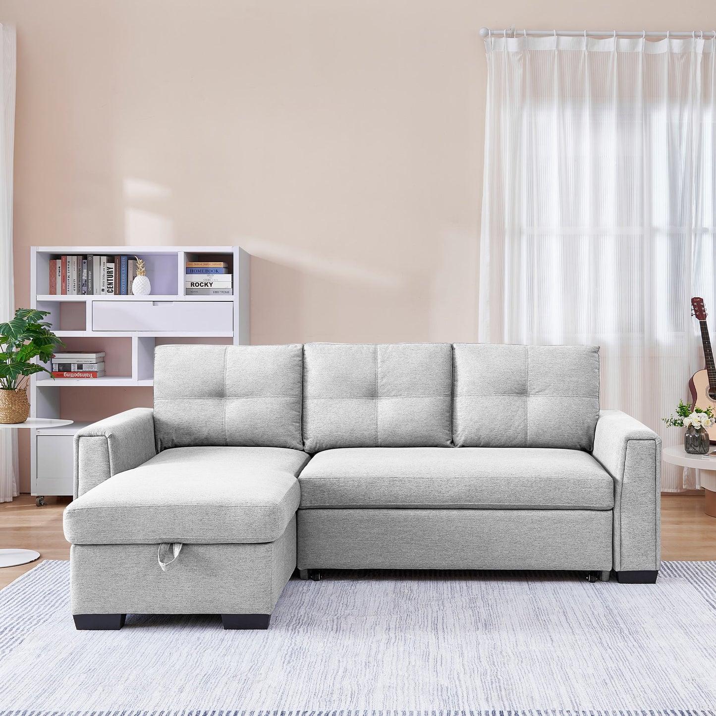 Mammoth 92" Sleeper Sectional Sofa Bed