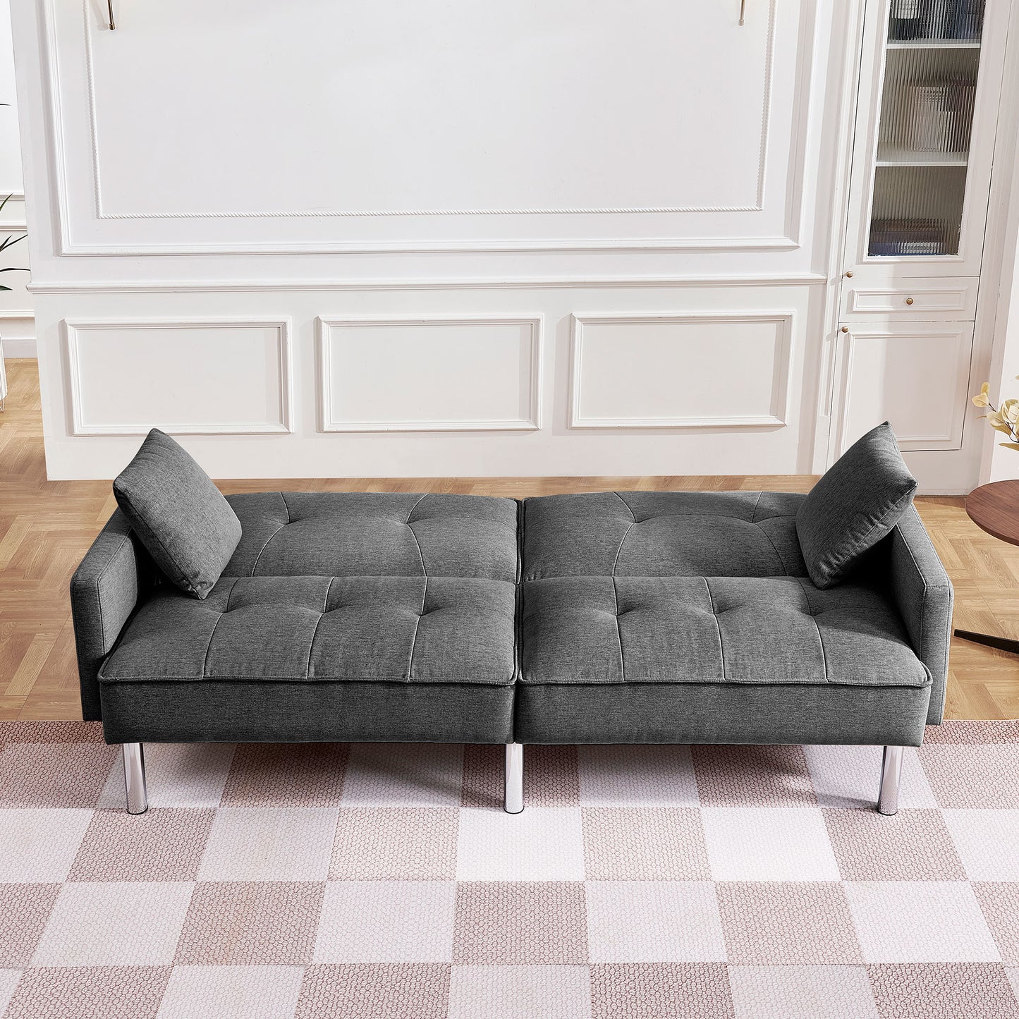 Tonopah 85" Tufted Futon Convertible Sleeper Sofa